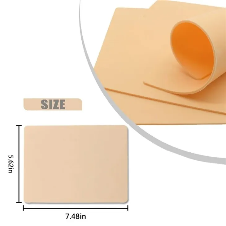 Blank Tattoo Practice Skin 1MM Double Sides Fake Skin Tattoo Skin For Practicing